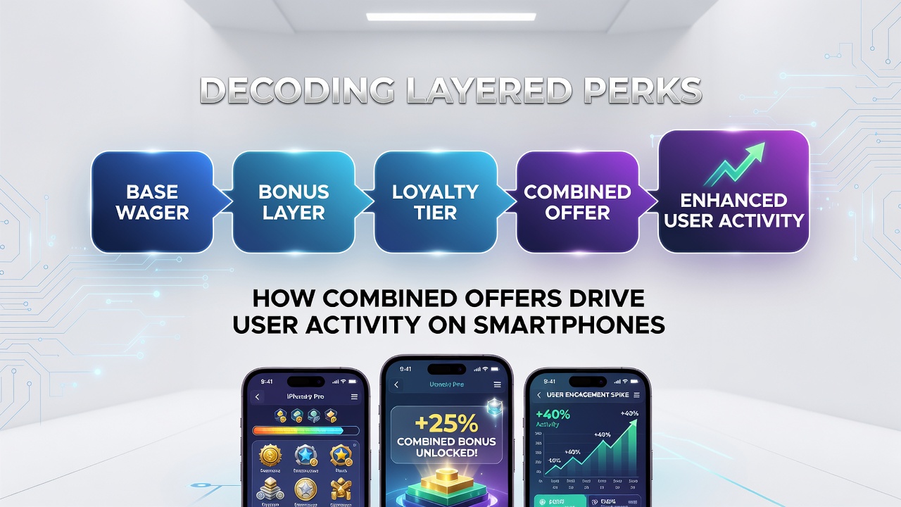 Mobile app interface showing combined sportsbook and casino rewards active on a smartphone