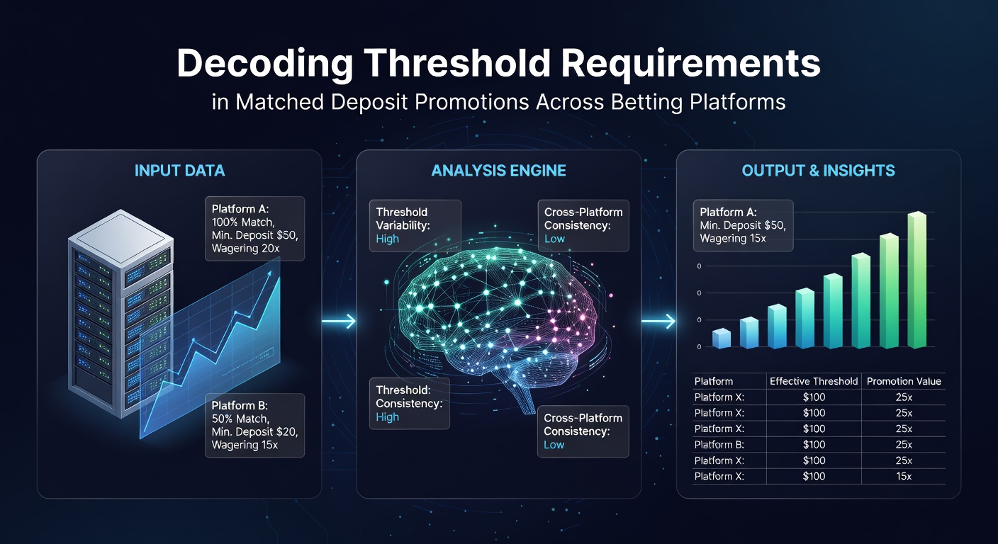 Comparison chart of deposit thresholds and wagering multipliers on various international betting sites