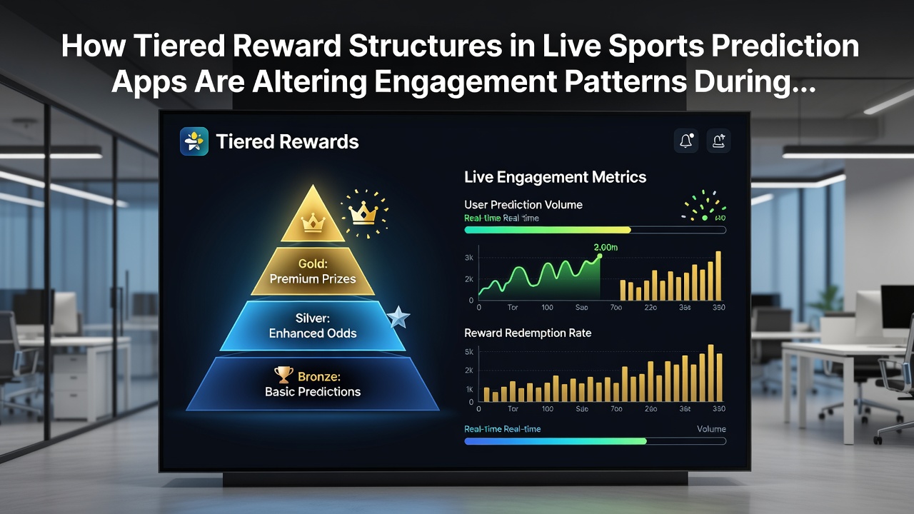 Analytics dashboard displaying user progression through reward tiers during peak European football season