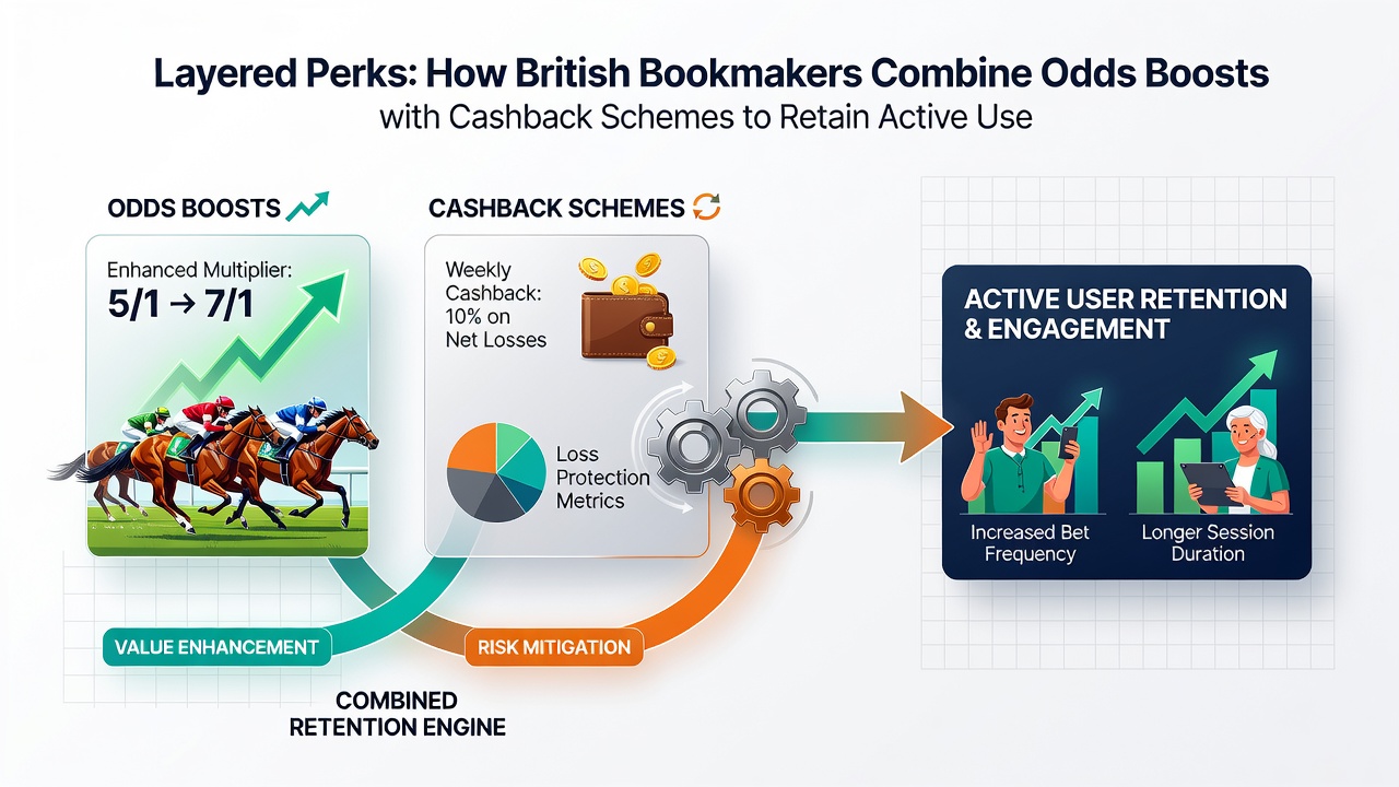 Data charts showing retention rates for users receiving combined betting incentives