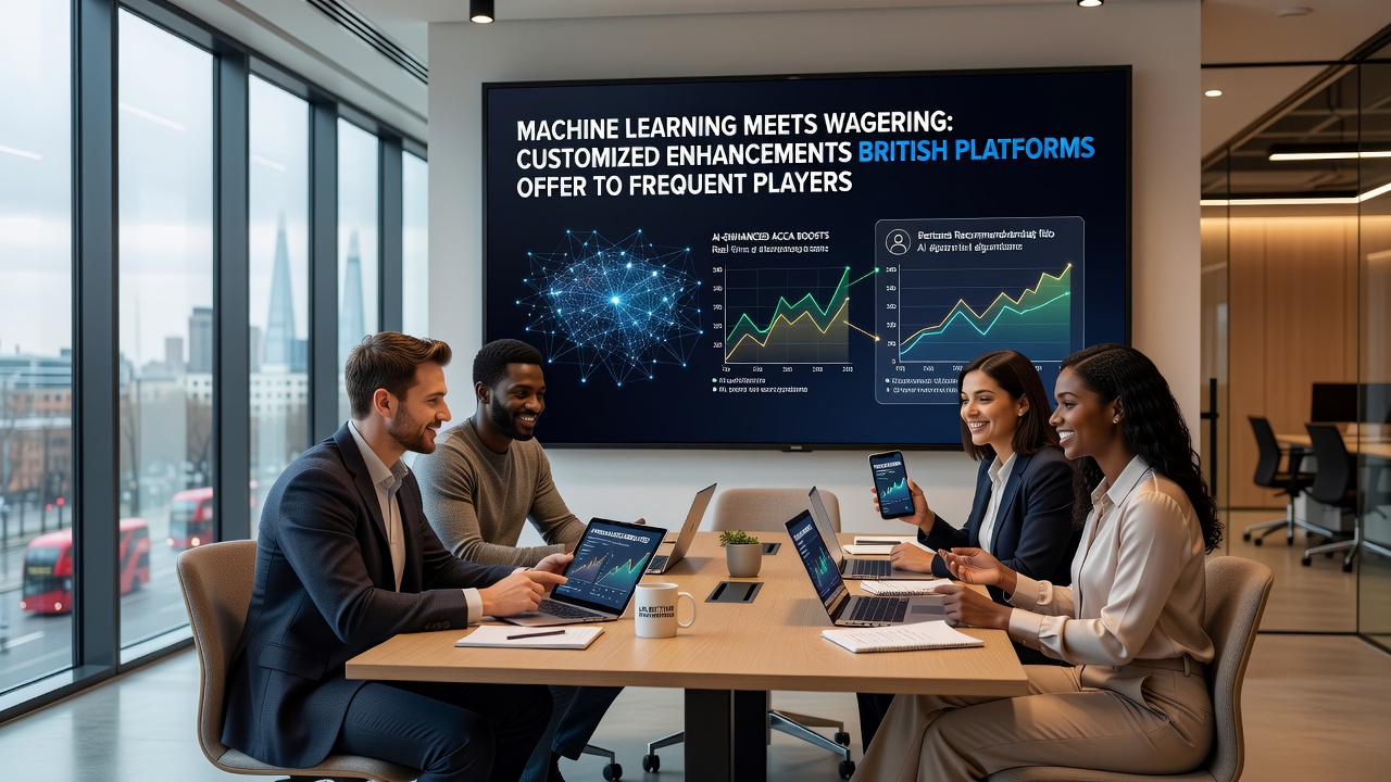 British platform interface displaying customized accumulator boosts generated by machine learning for loyal players